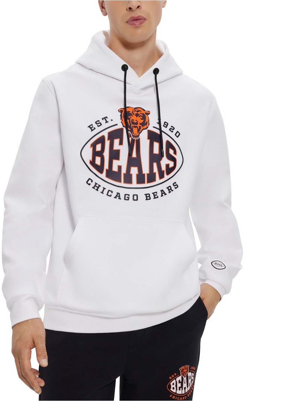 Boss White Chicago Bears Graphic Hoodie Size Small $90 OBO